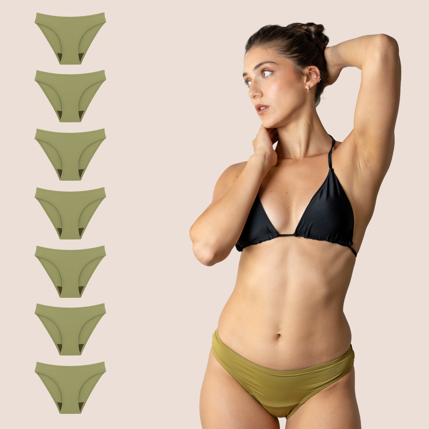 Menstruatie bikini | Klassiek | Oranje