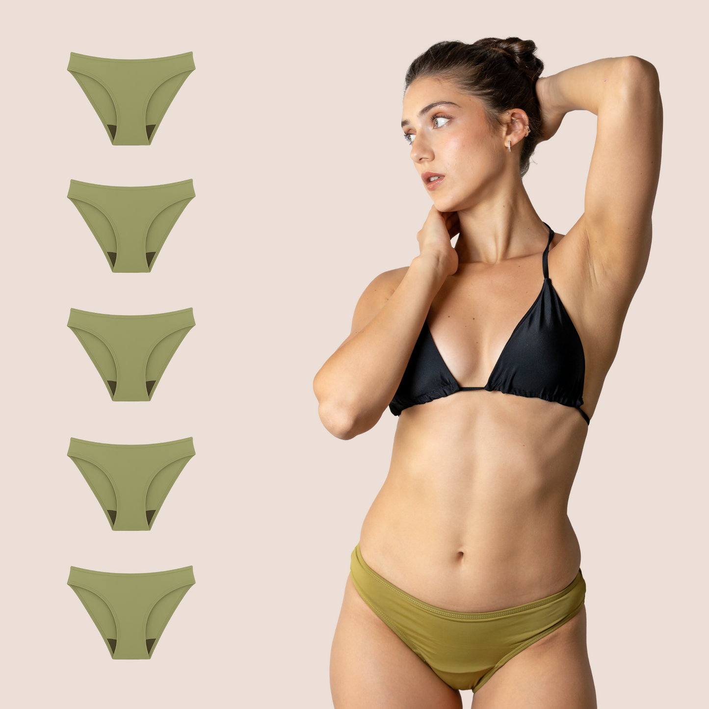 BIKINI GREEN CLASSIC PACK 7