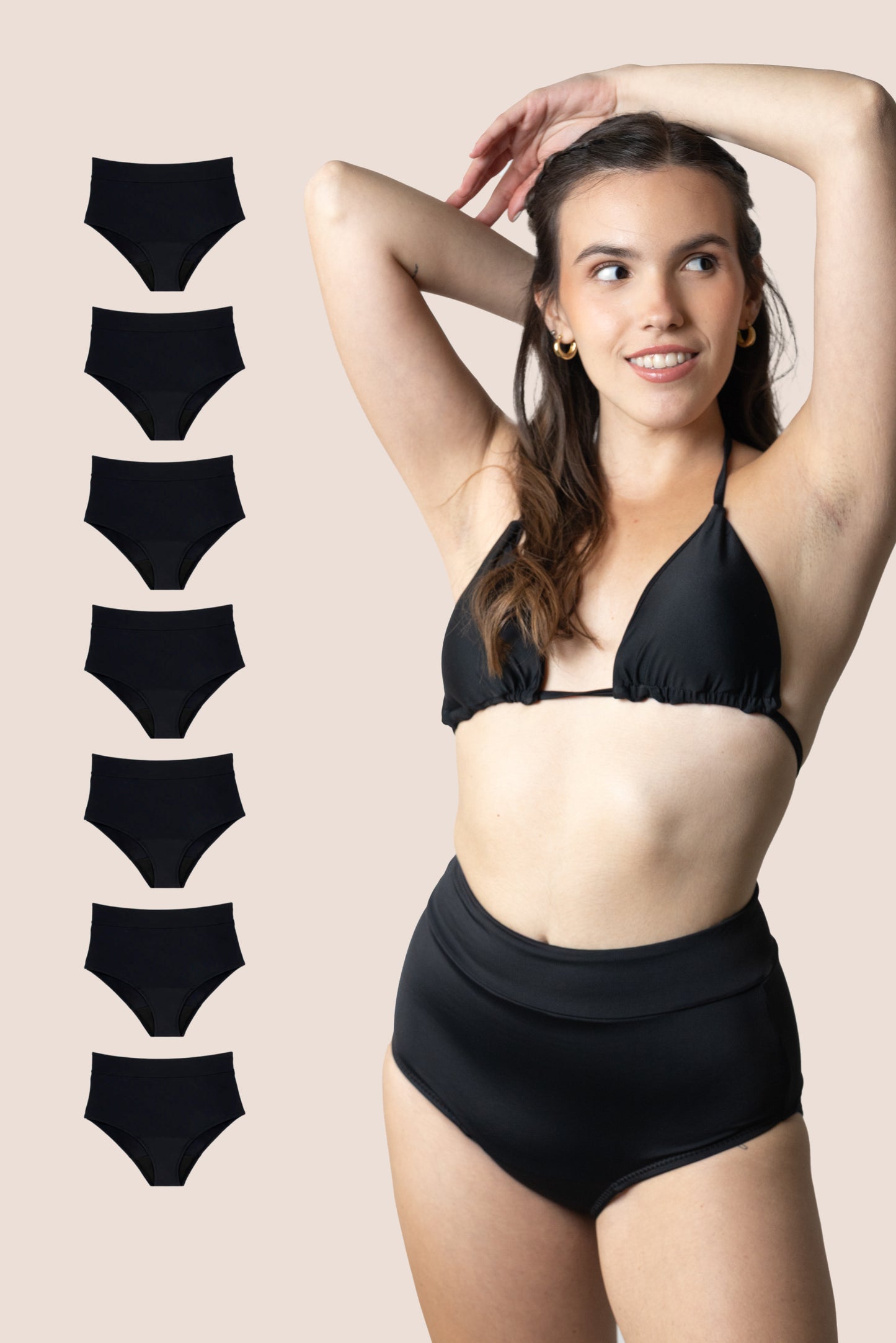 Period Swimwear for Teens High Waist PACK 7