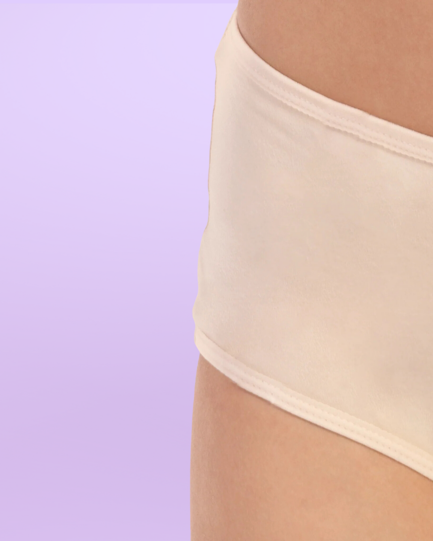 Period underwear for teens high waist beige close up general