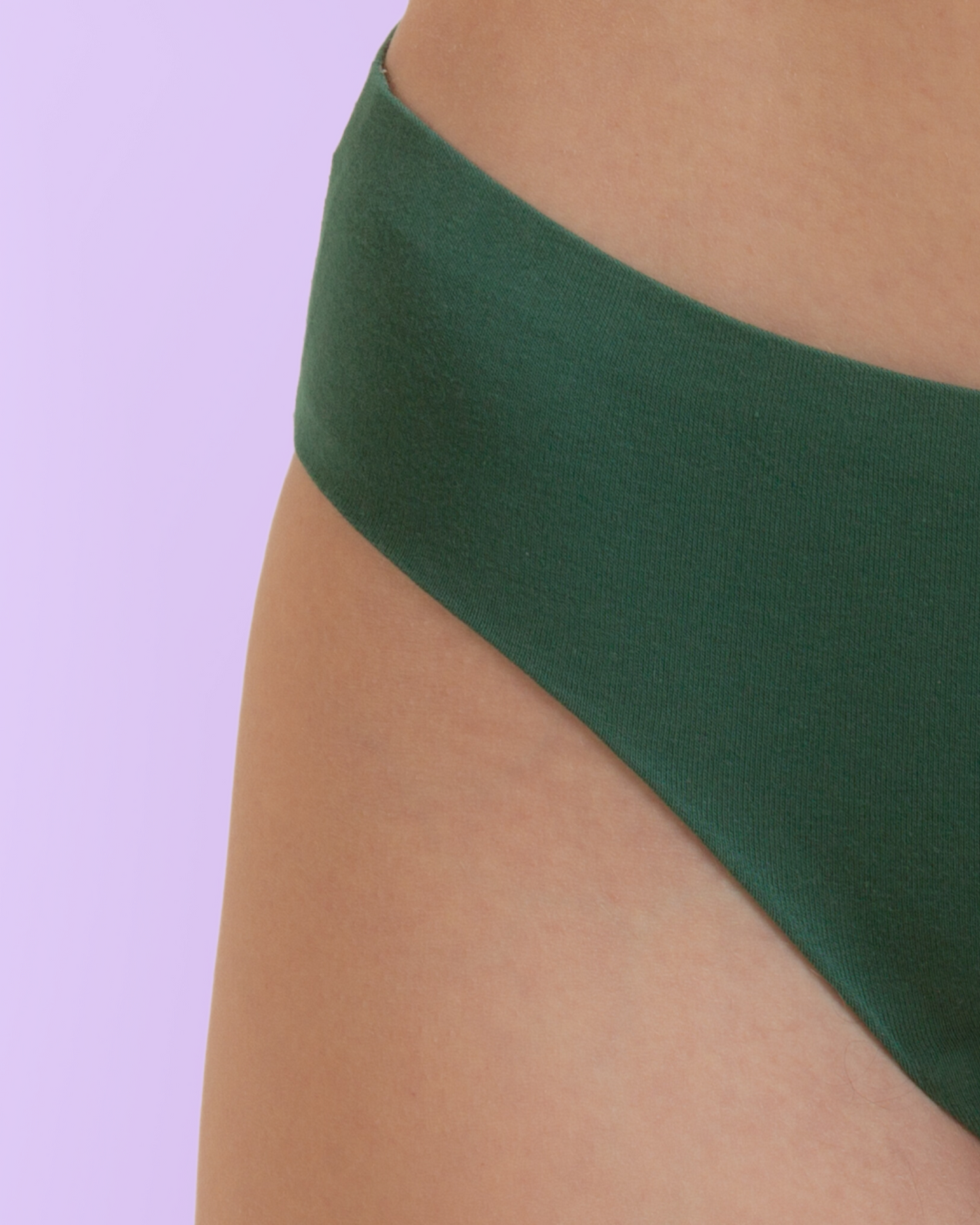 Period Panties Seamless green close up general