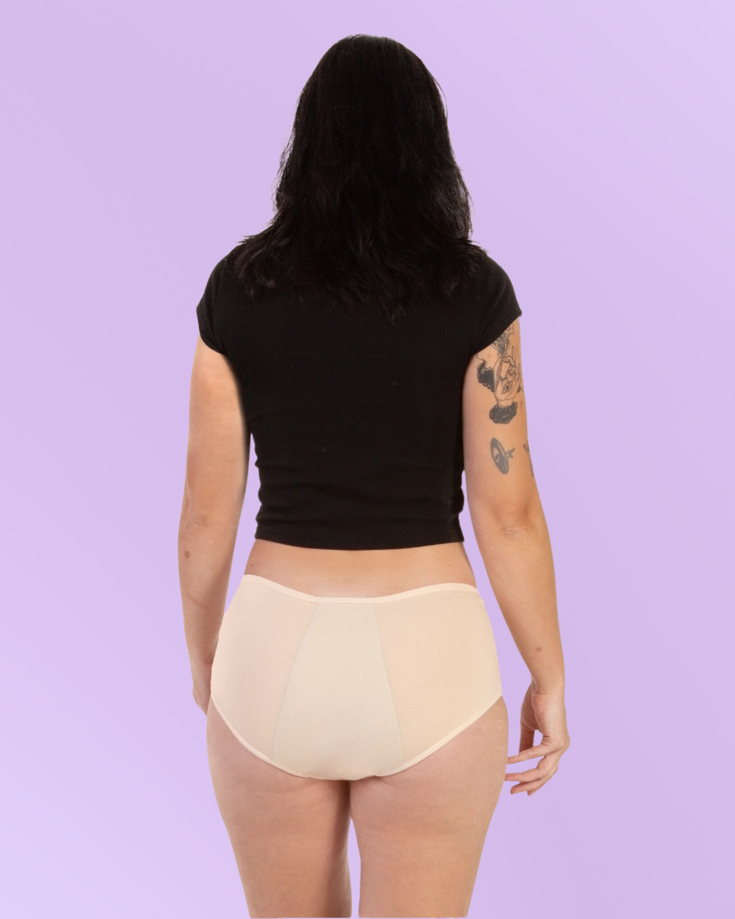 Period Panties High Waist Beige back General