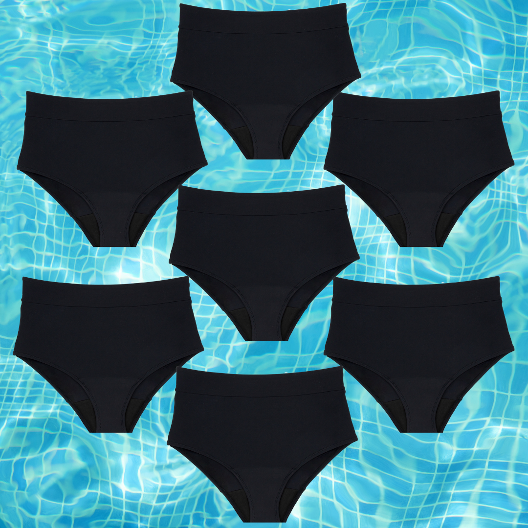 Menstruationsbikini til teenagere | Høj talje