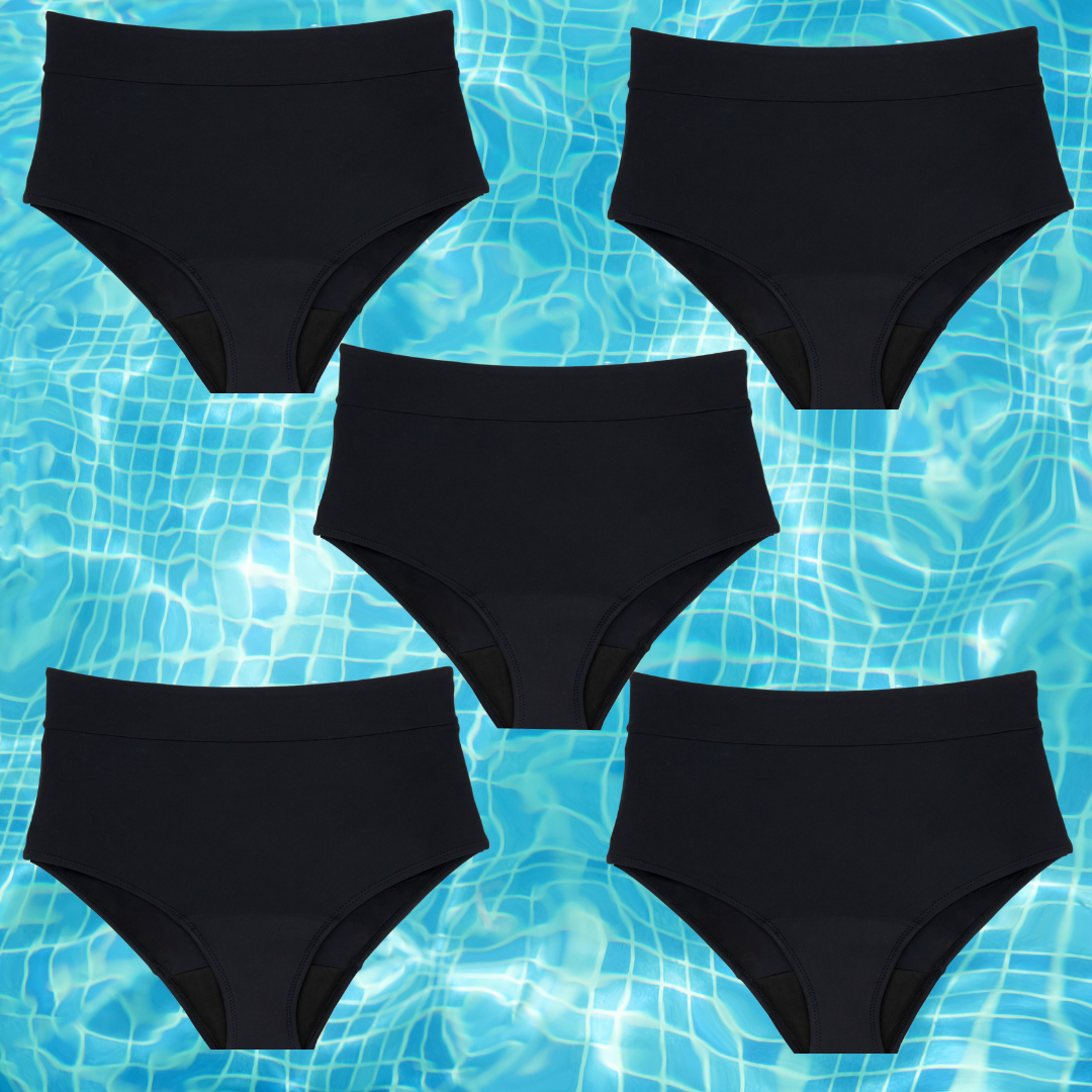 Menstruationsbikini til teenagere | Høj talje