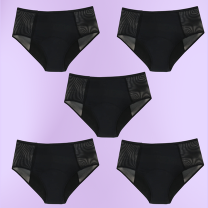 Period Underwear for teens | High Waist Transparent Hips