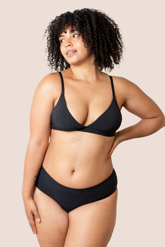 INCONTINENCE UNDERWEAR BLACK FRONT GENERAL