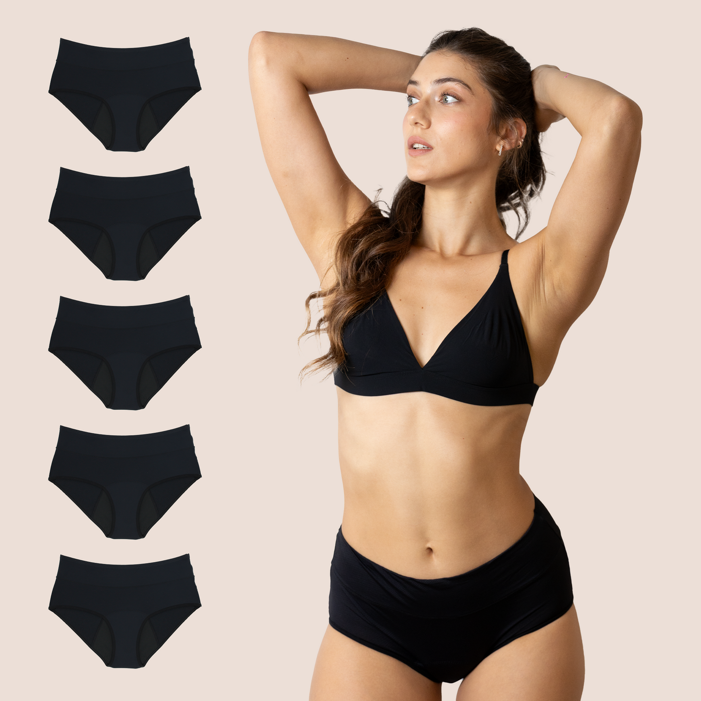 PERIOD PANTY BREATHDABLE PACK 5