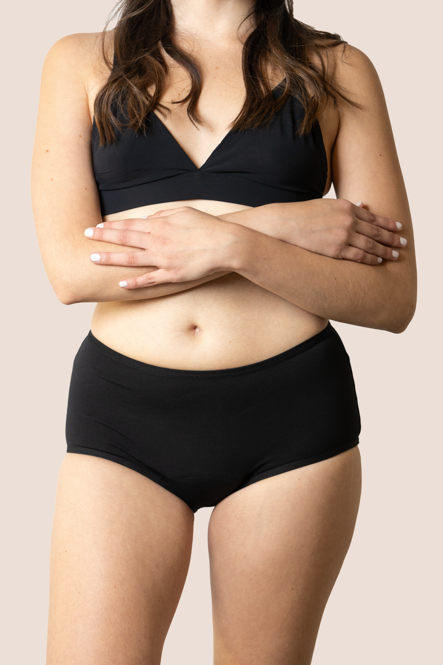 PERIOD UNDERWEAR TEEN HIGH WAIST BLACK CLOSE UP GENERAL
