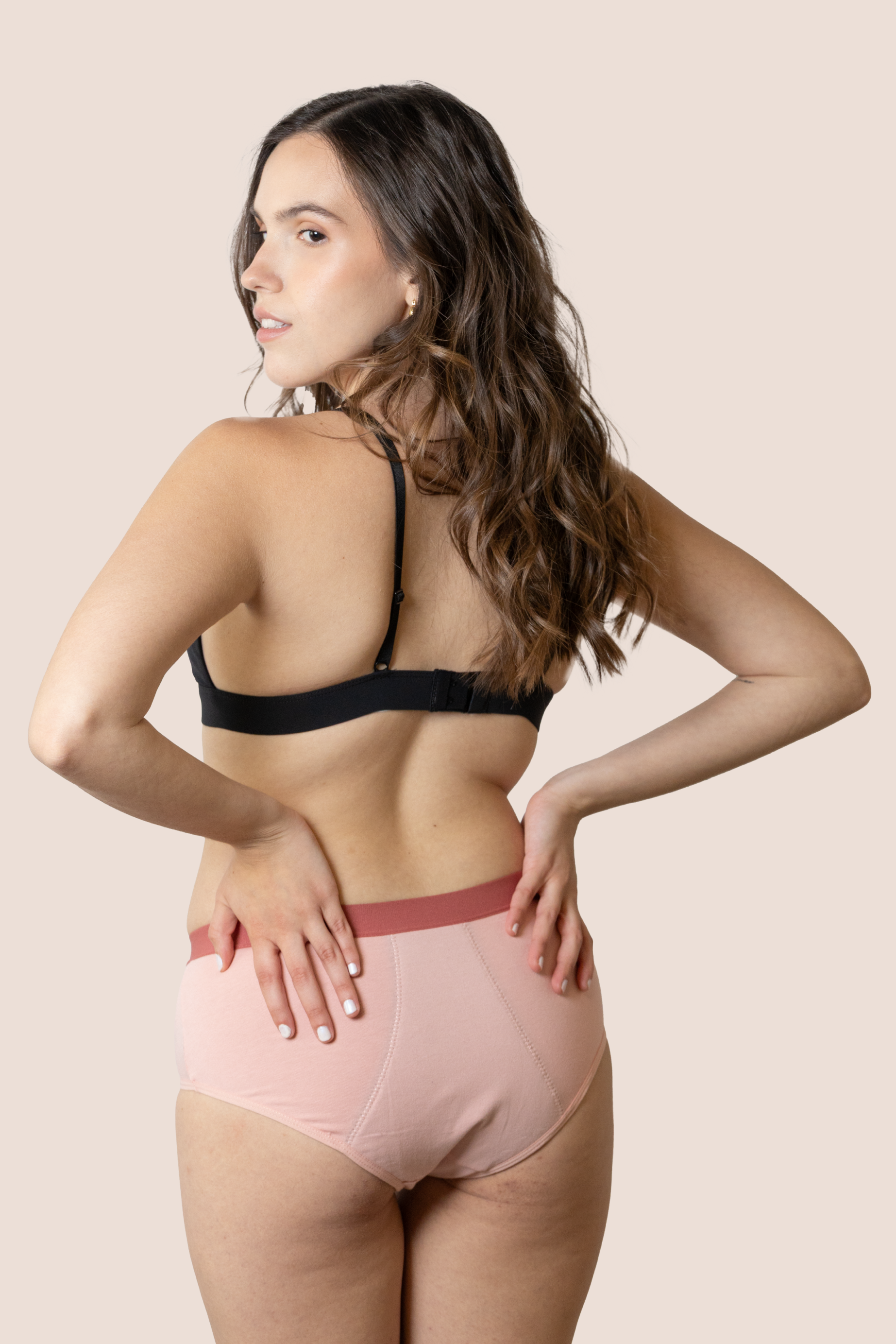 PERIOD UNDERWEAR TEEN PINK BACK GENERAL