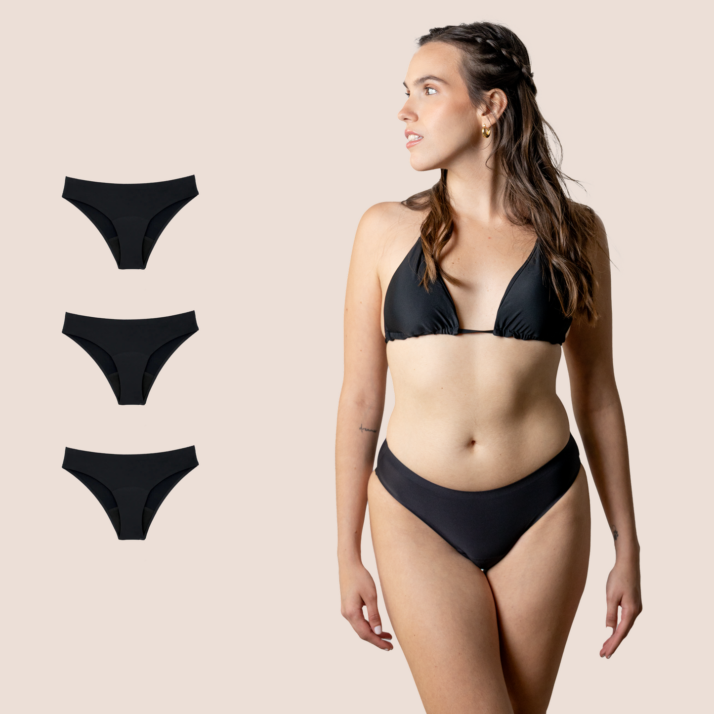 Period Swimwear for teens Seamless PACK 3
