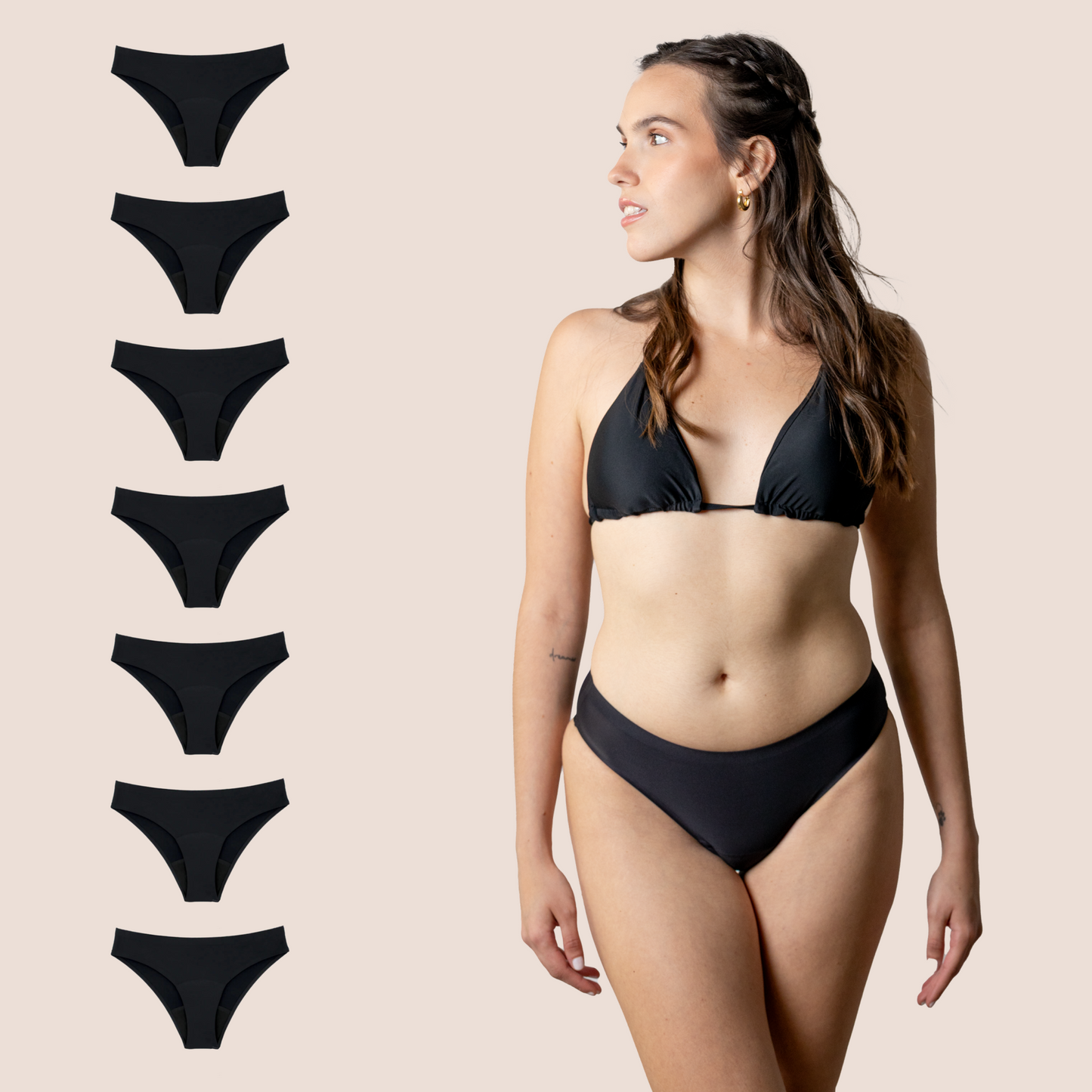 Period Swimwear for teens Seamless PACK 7