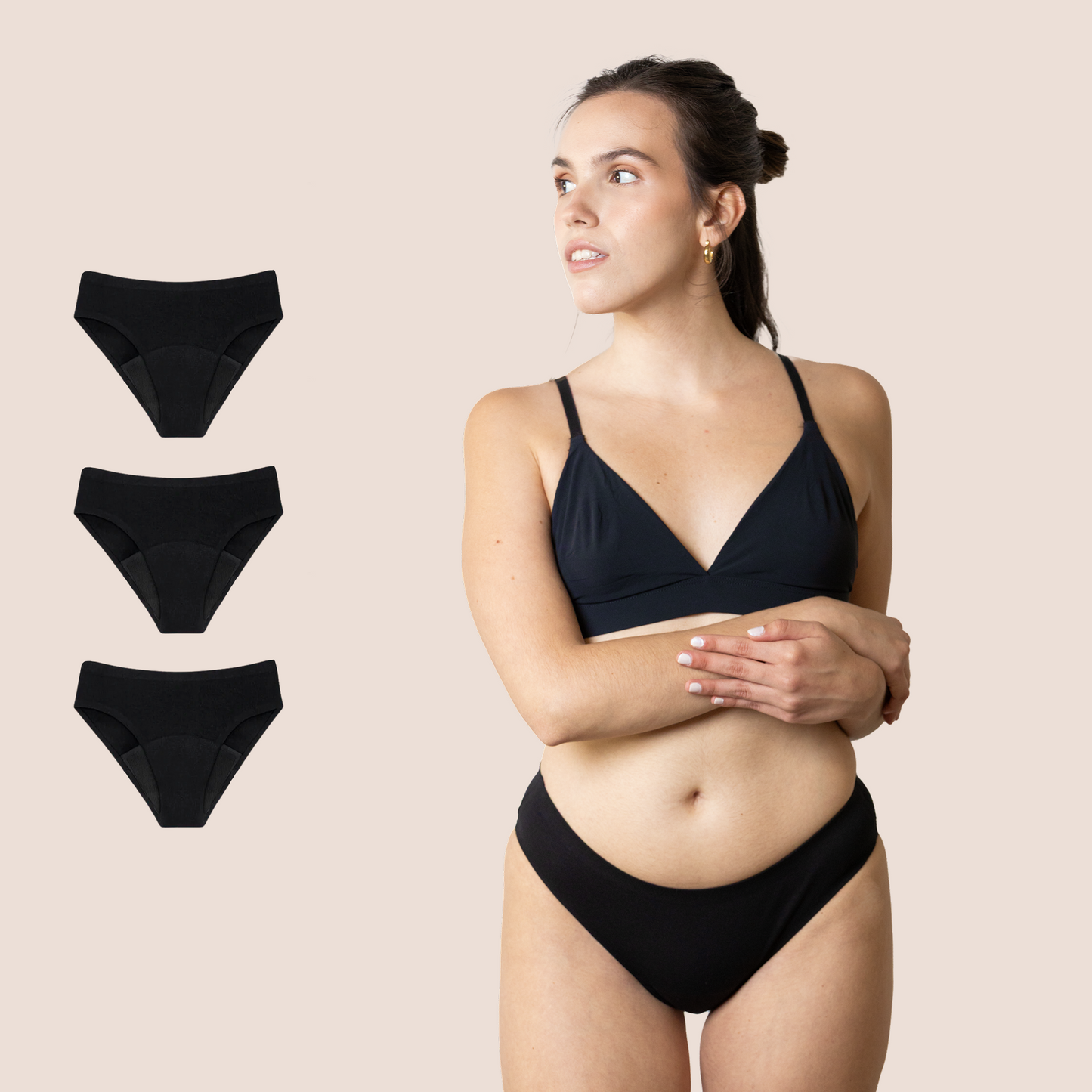 Period Underwear for teens Seamless pack 3