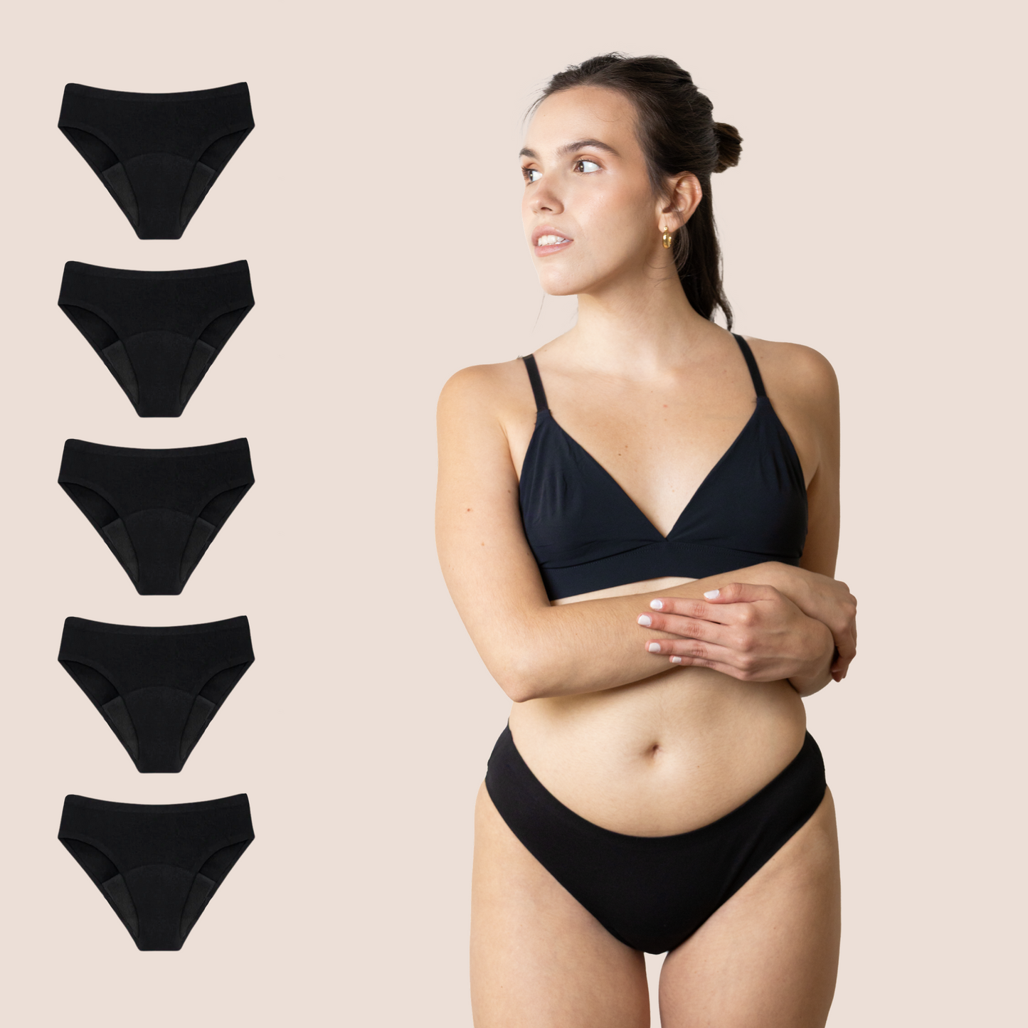 Period Underwear for teens Seamless pack 5