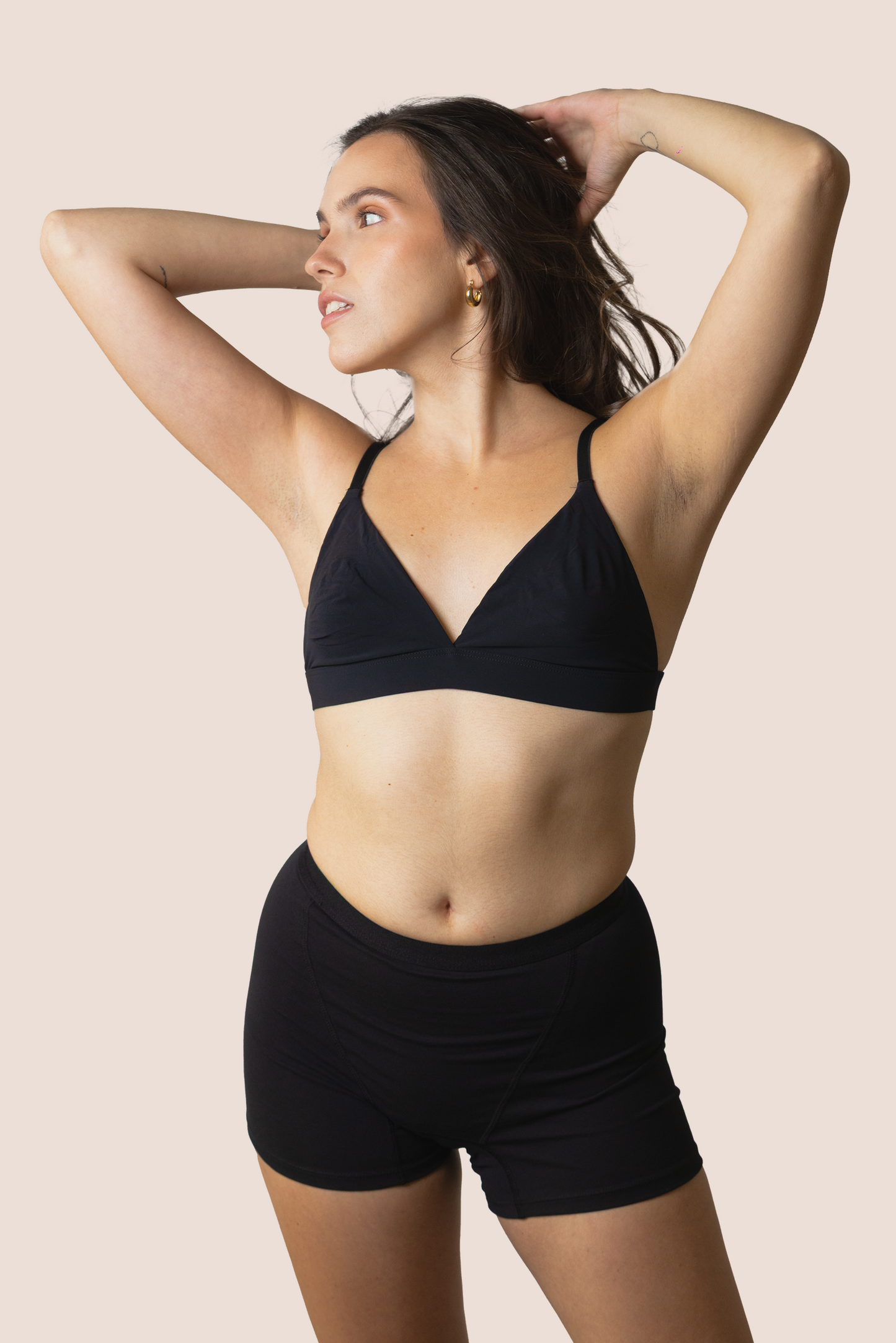 Period boxer for teens black front general