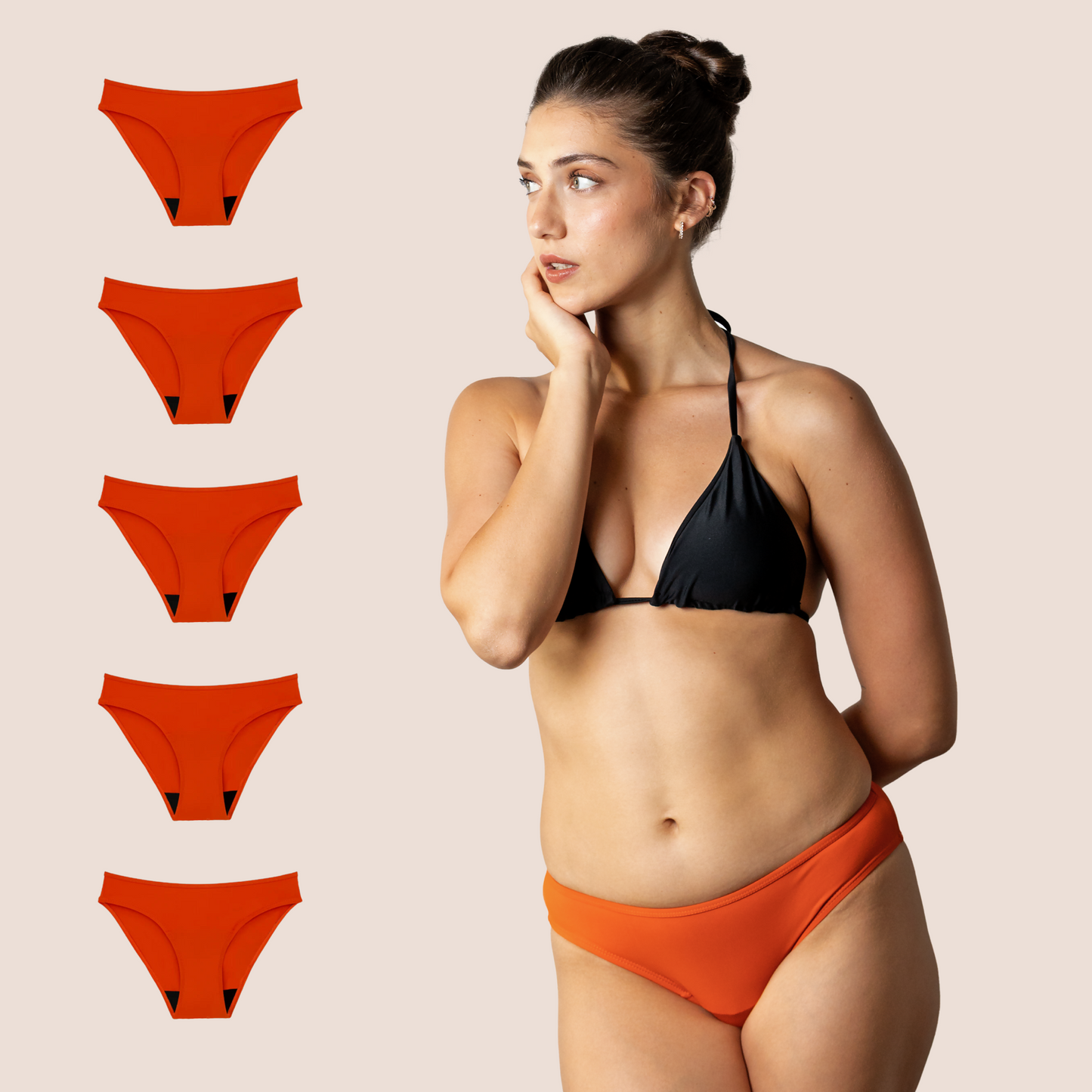 SWIMWEAR CLASSIC ORANGE PACK 5