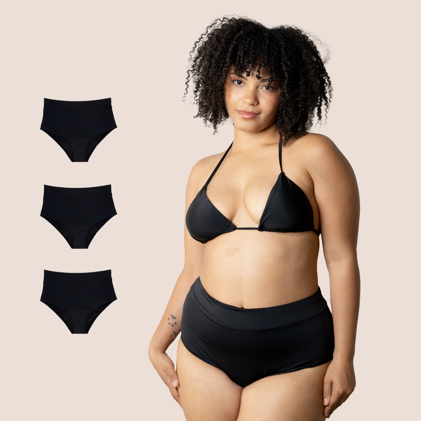SWIMWEAR HIGH WAIST PACK 3