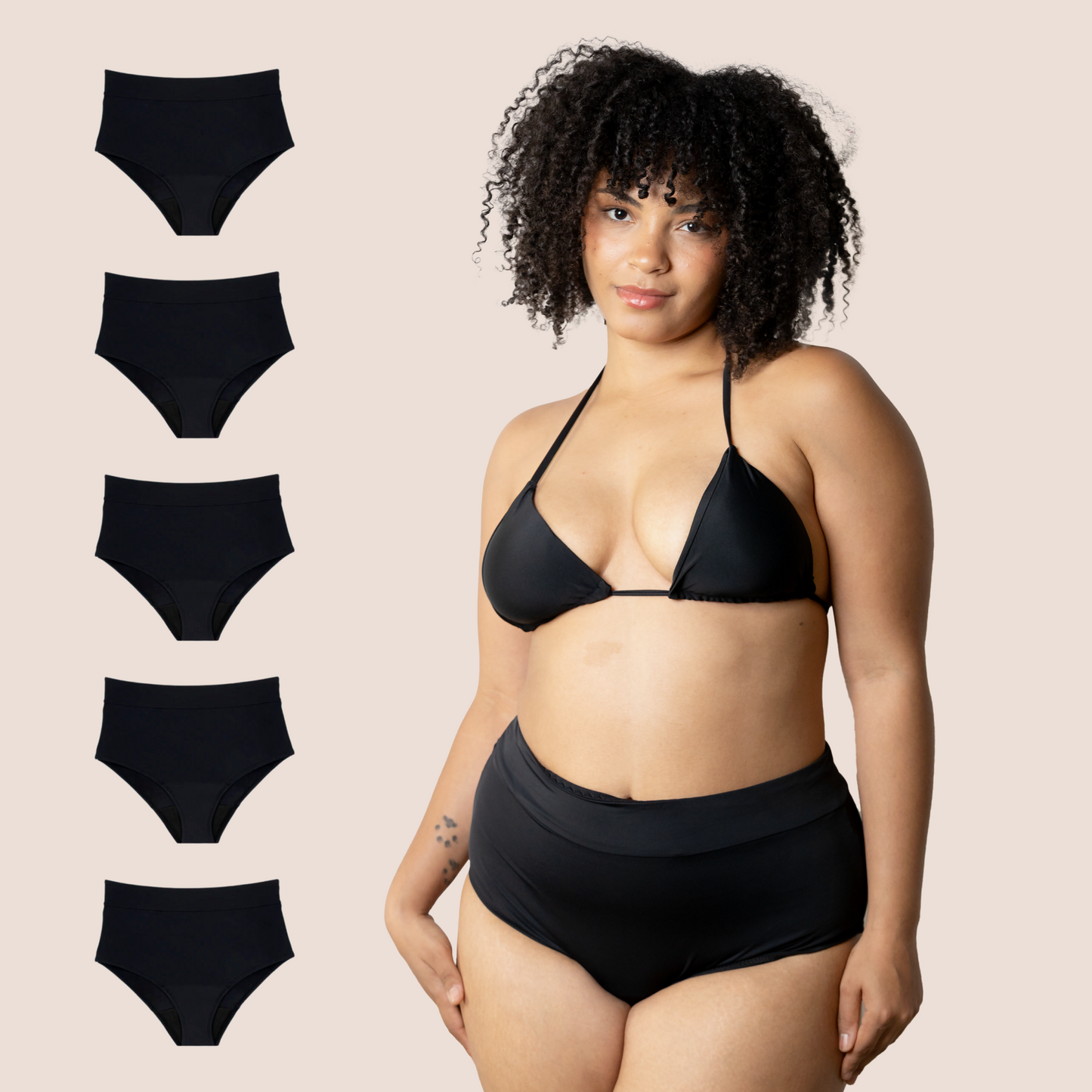 SWIMWEAR HIGH WAIST PACK 5
