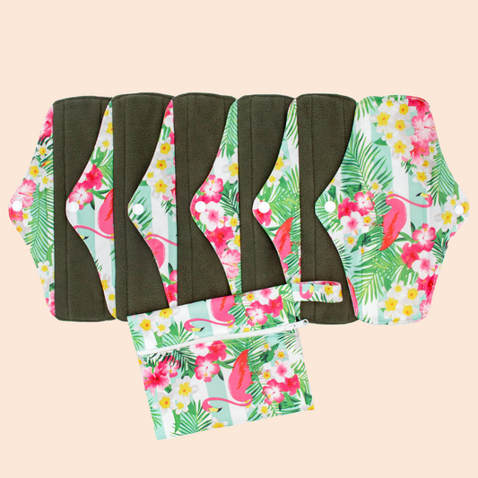 Pack of 6 Reusable Pads + Free Wet Bag