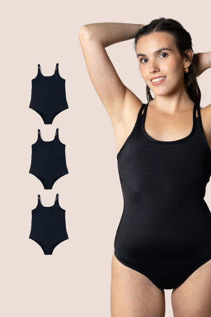 One Piece Period Swimsuit for Teens Classic PACK 3