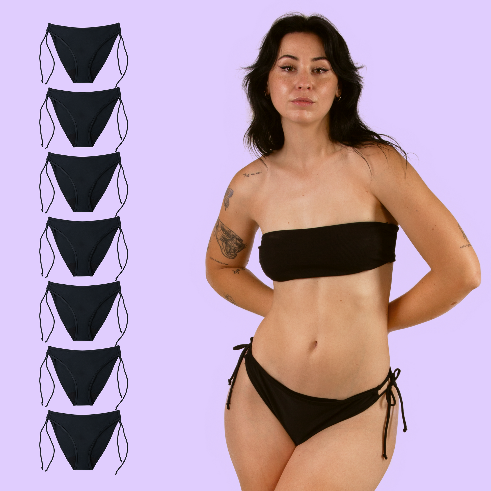 period brazilian bikini pack 7