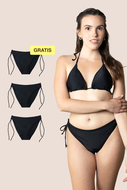 Menstruatie bikini voor tieners | Braziliaan met knoop