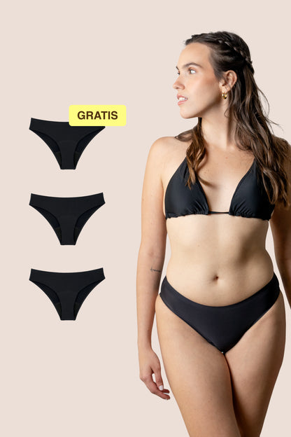 Bas de maillots de bain menstruels pour adolescentes | Sans couture
