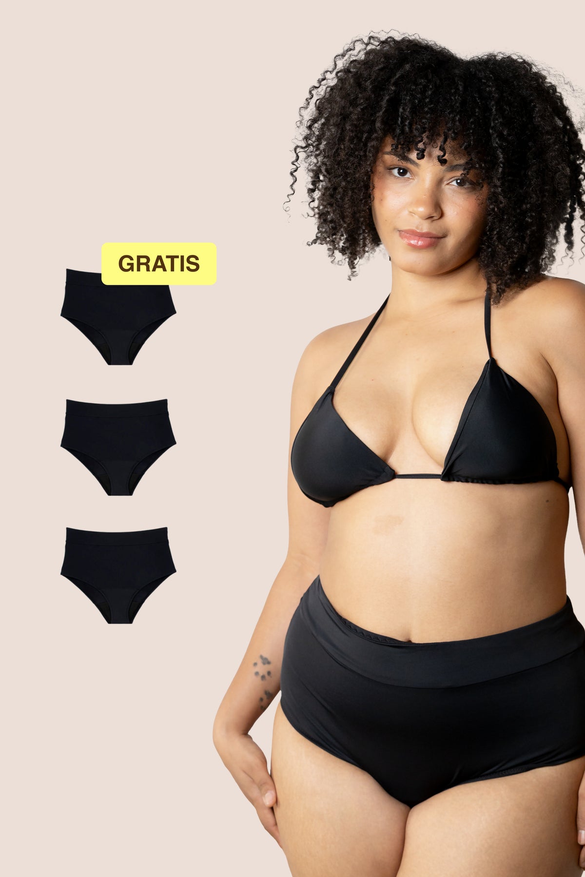 Menstruatie bikini | Hoge taille