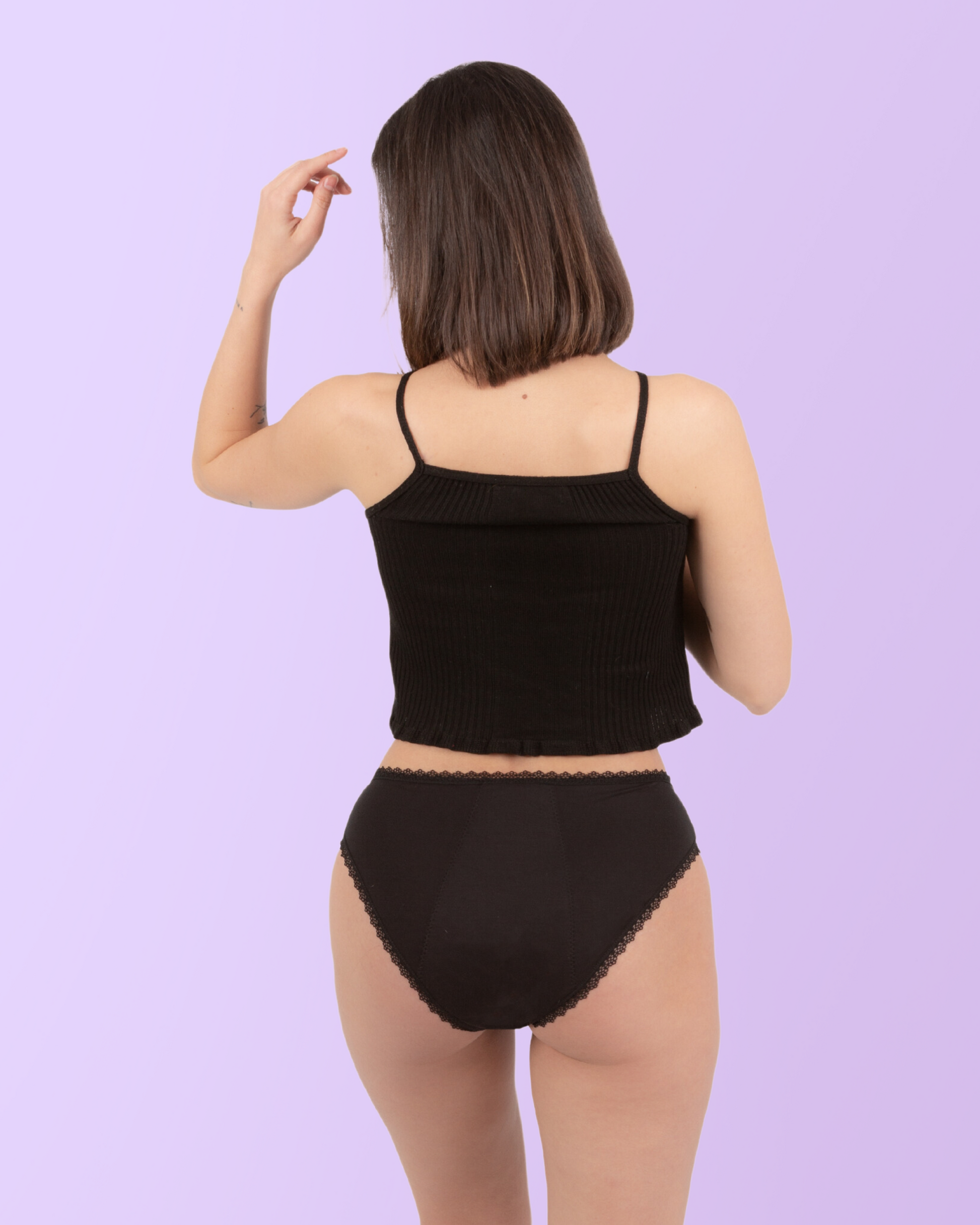 Period panties transparent hips black back general