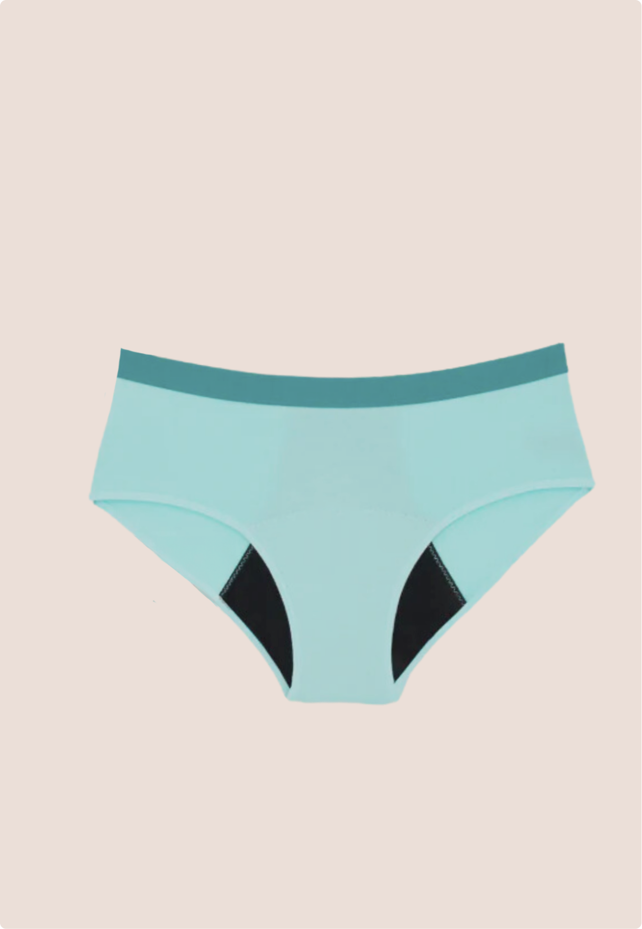 PERIOD UNDERWEAR TEEN TURQUOISE DETAIL GENERAL