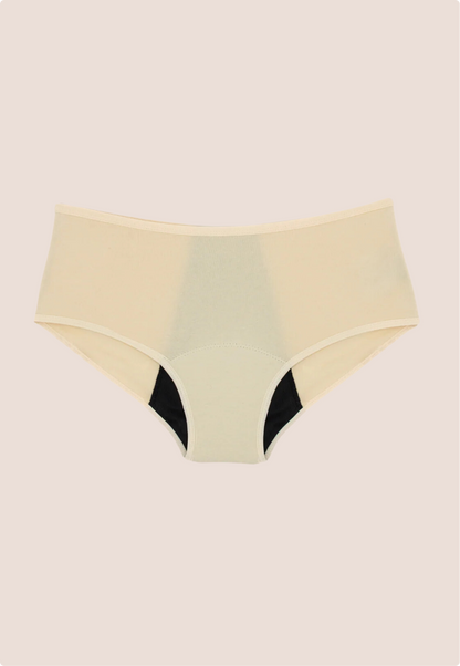 PERIOD UNDERWEAR TEEN HIGH WAIST BEIGE DETAIL GENERAL 