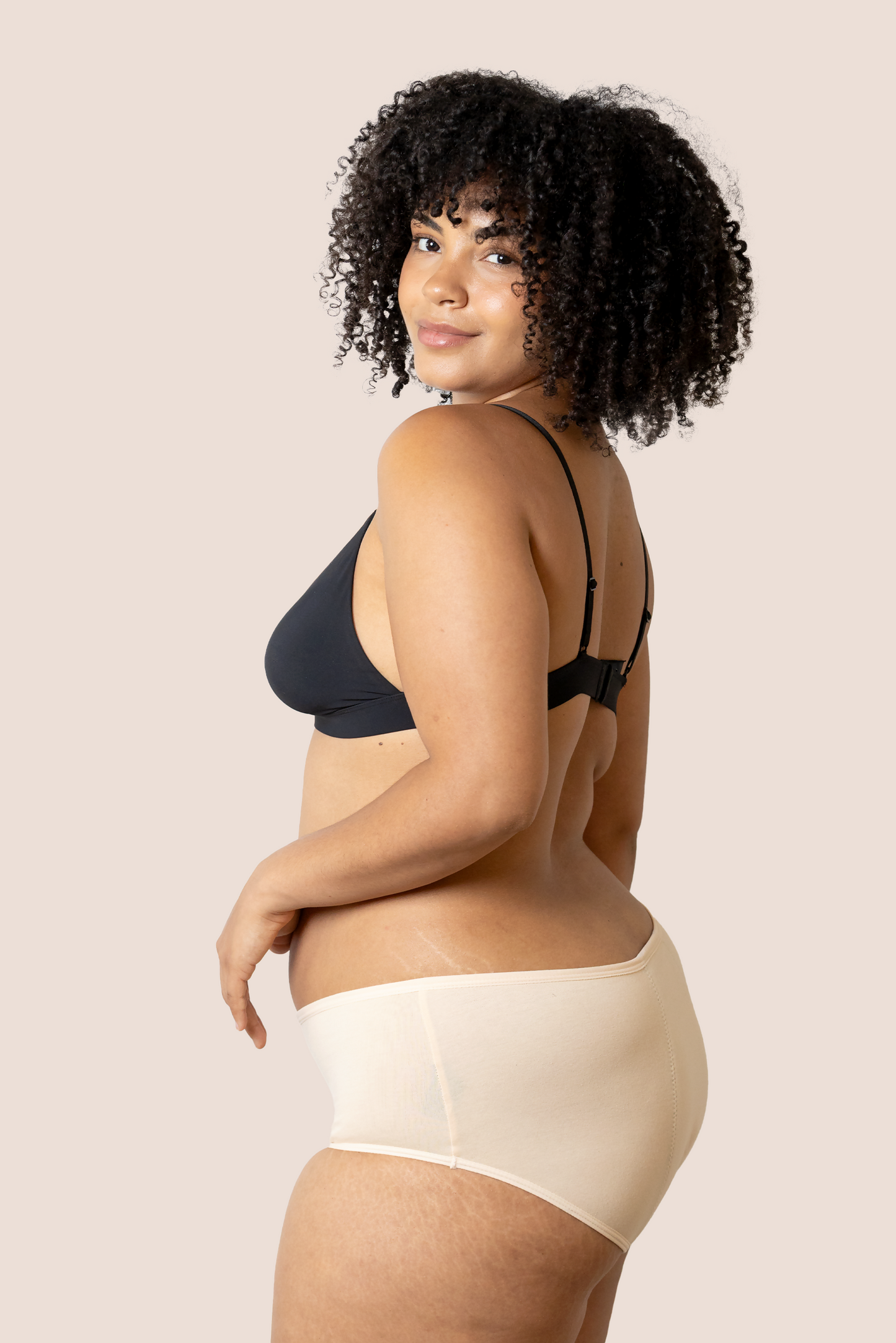 Period Panties | High Waist | Beige