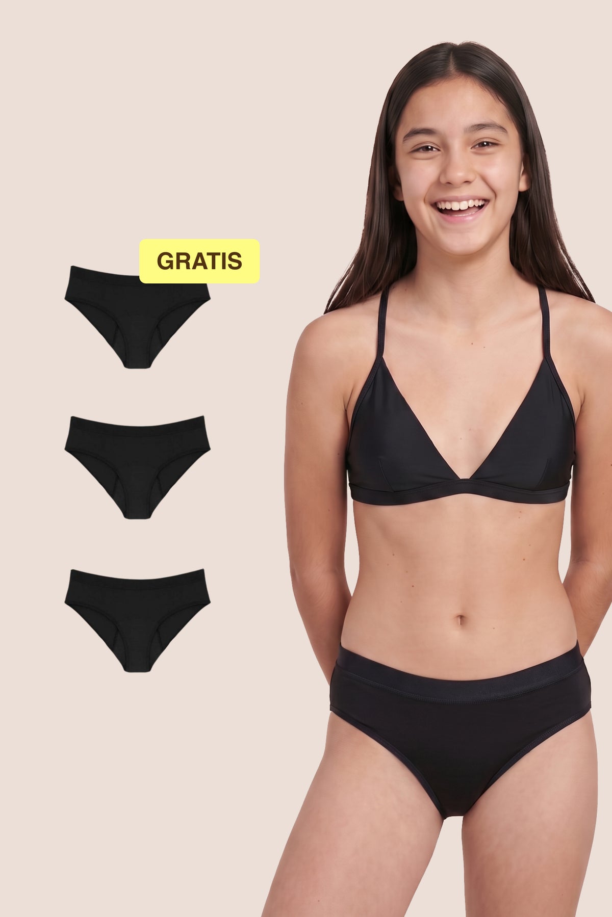 Menstruatie Ondergoed voor tieners | Klassiek
