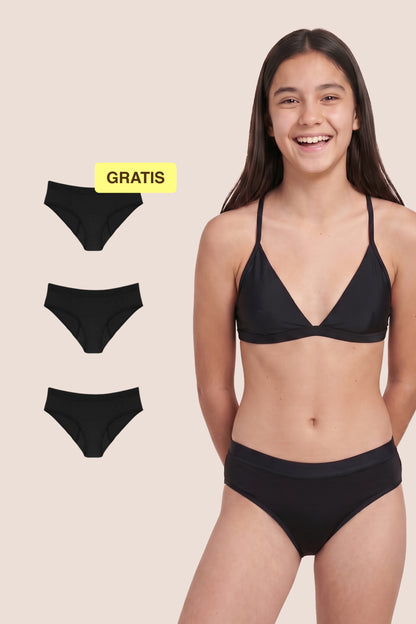 Menstruatie Ondergoed voor tieners | Klassiek