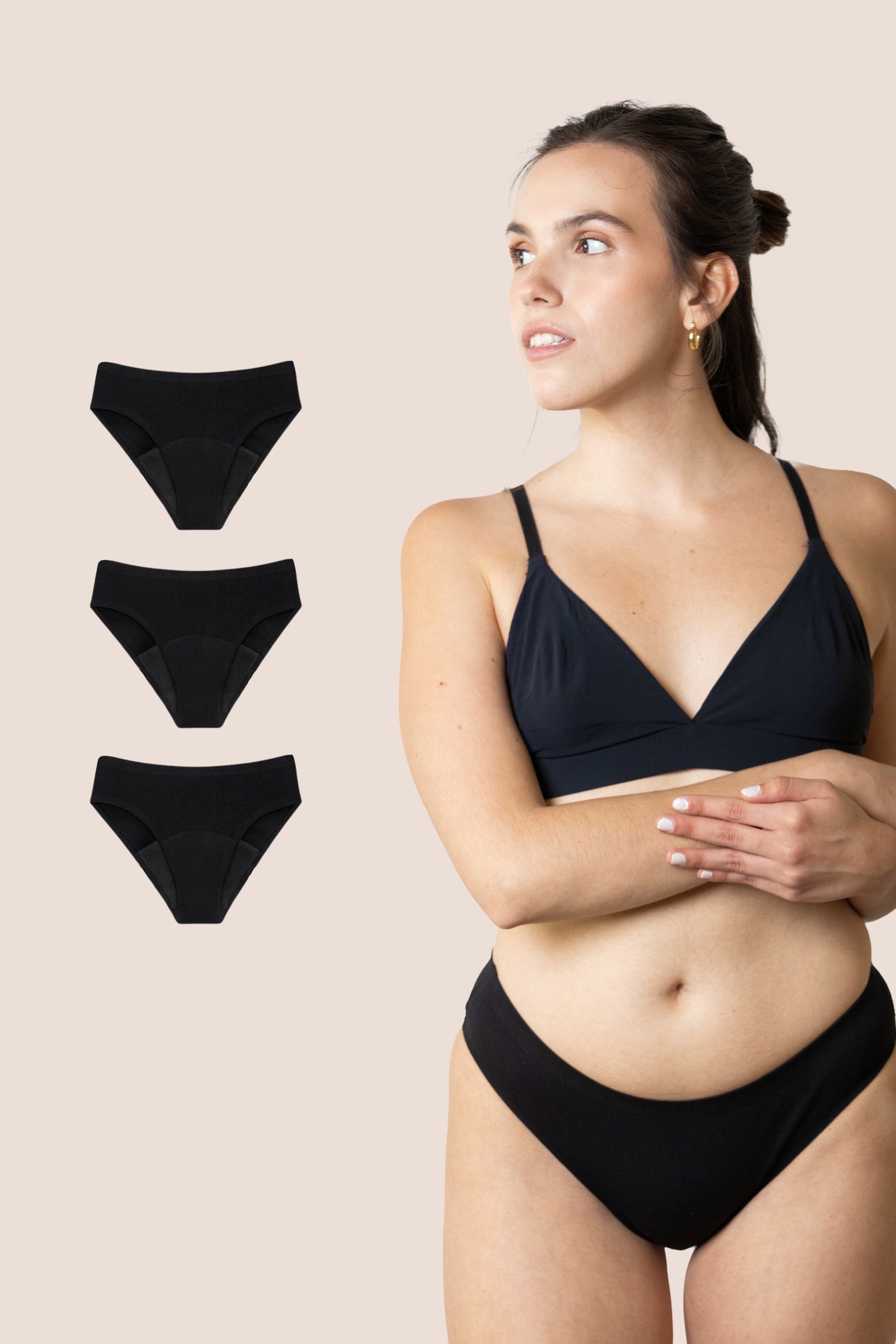 Period Underwear for teens Seamless pack 3