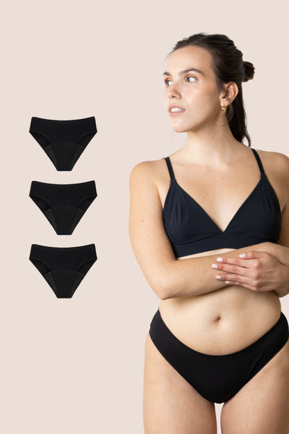Period Underwear for teens Seamless pack 3