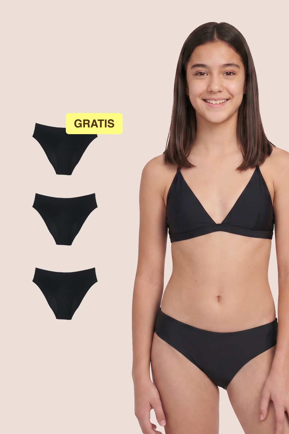 Mutande mestruali per adolescenti | Senza cuciture