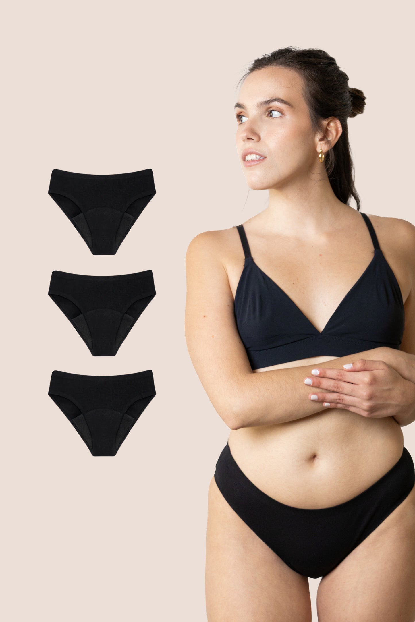 Period Underwear for teens Seamless pack 3