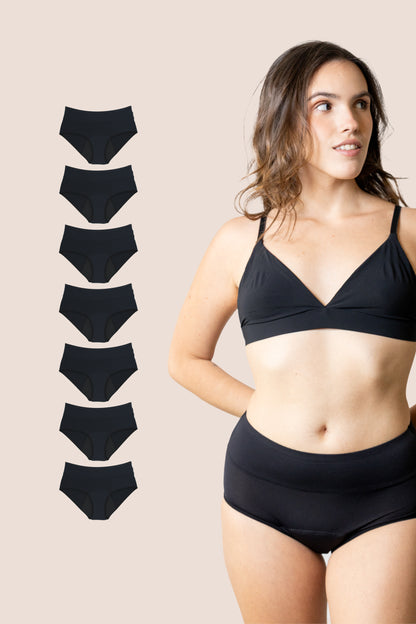 PERIOD UNDERWEAR TEEN BREATHABLE PACK 7