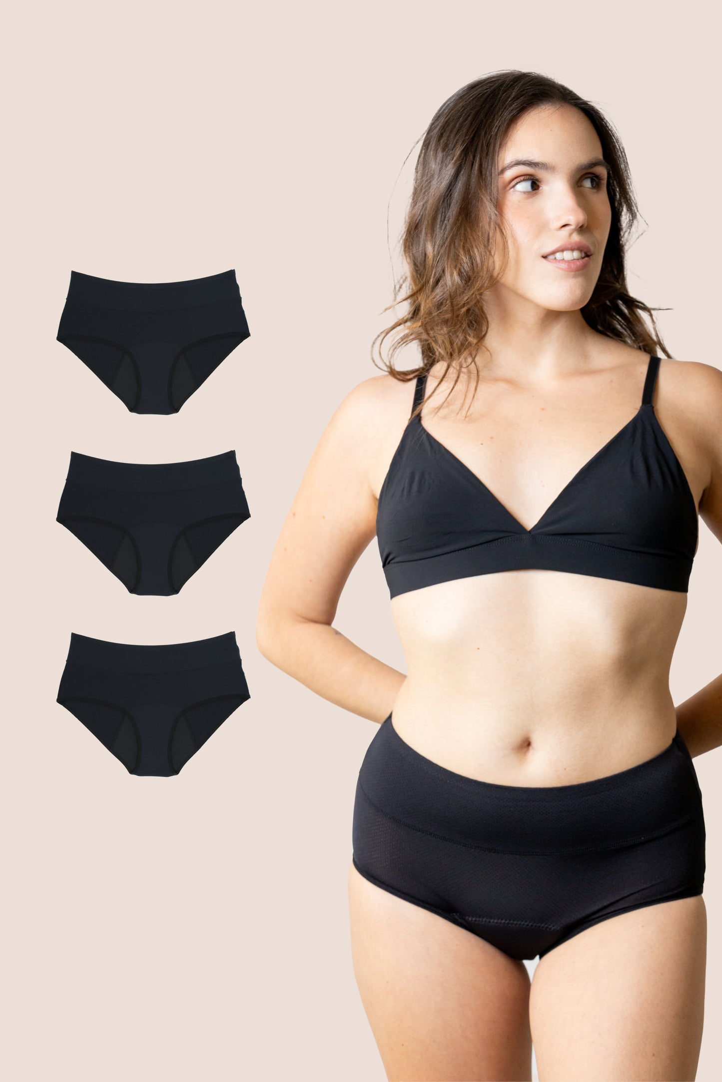 PERIOD UNDERWEAR TEEN BREATHABLE PACK 3