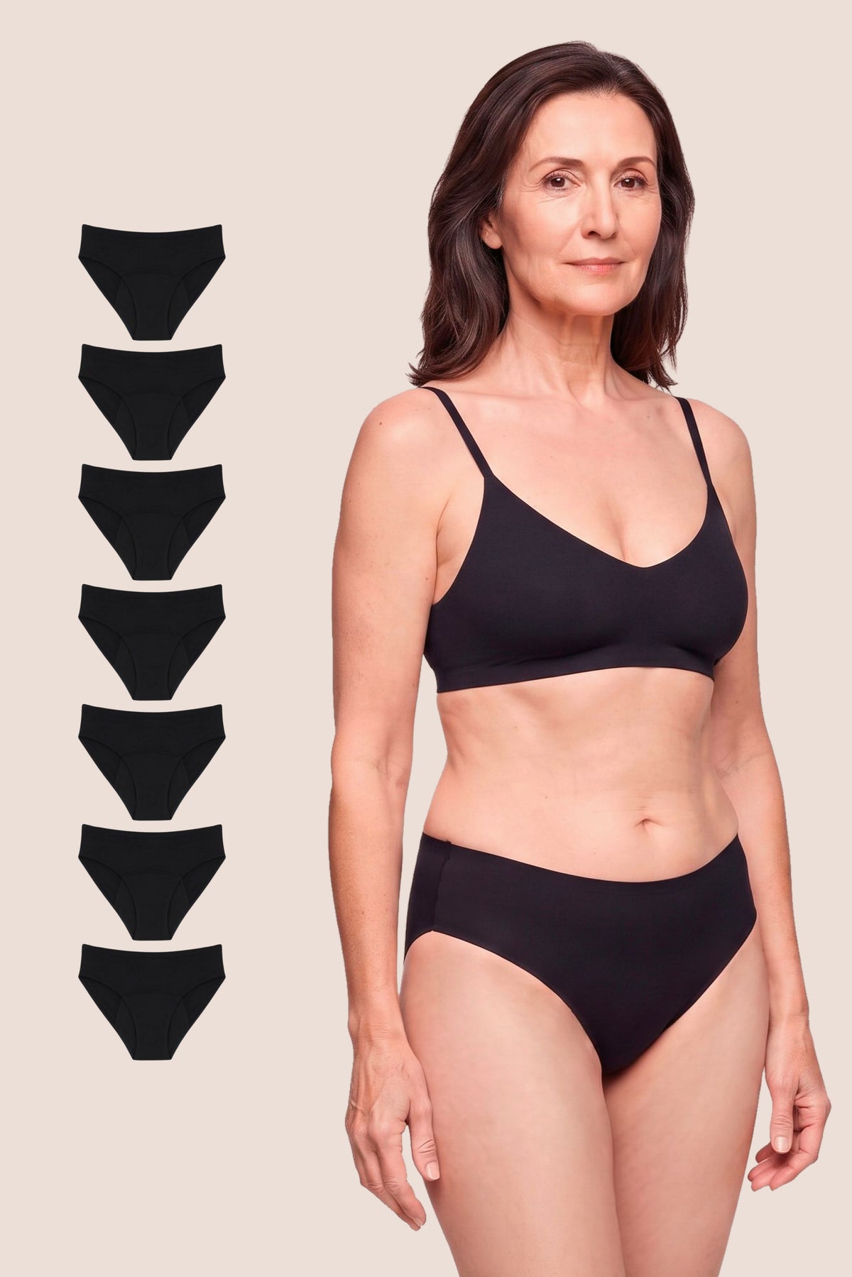 INCONTINENCE UNDERWEAR BLACK PACK 7 GENERAL