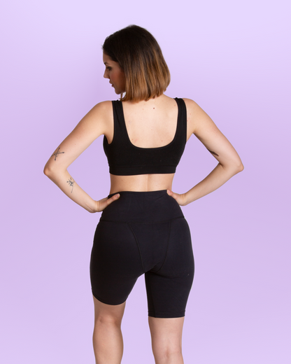 Period Sports Legging Short black back general