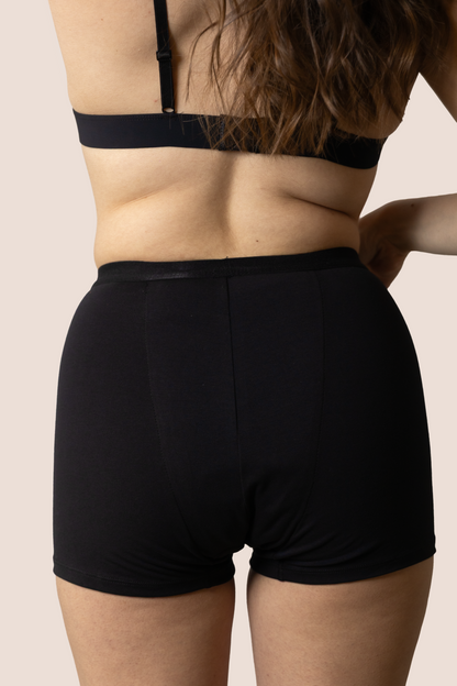 PERIOD BOXER TEEN BLACK BACK GENERAL