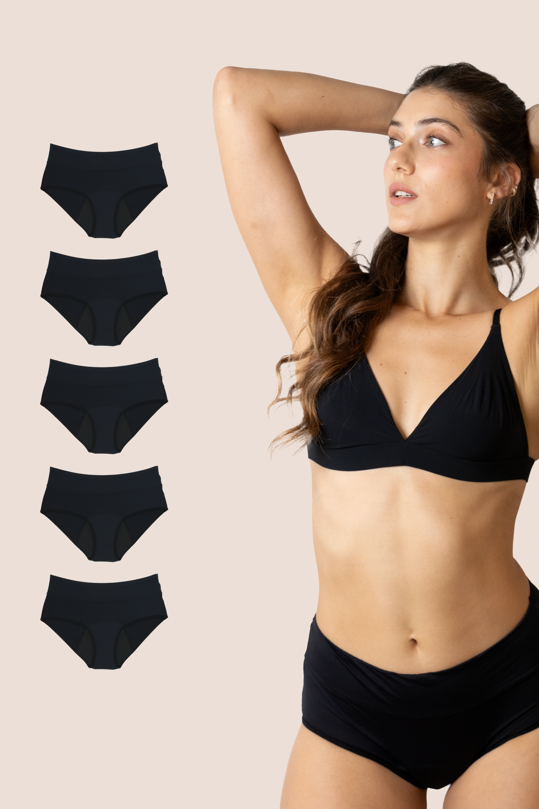 PERIOD PANTY BREATHABLE PACK 5