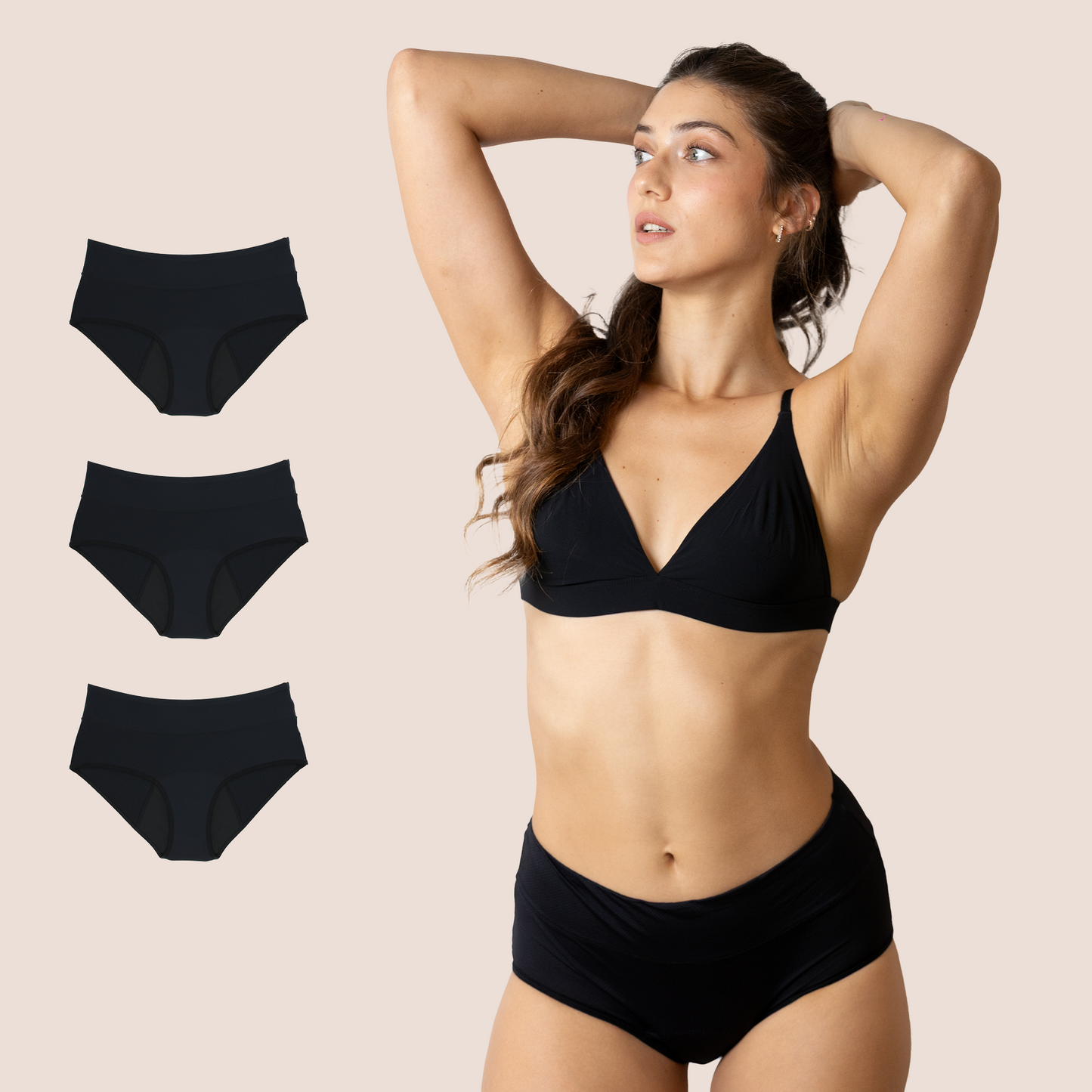 PERIOD PANTY BREATHDABLE PACK 3