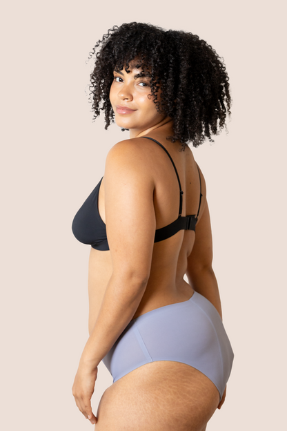 PERIOD PANTY SEAMLESS HIGH WAIST LAVENDER SIDE GENERAL