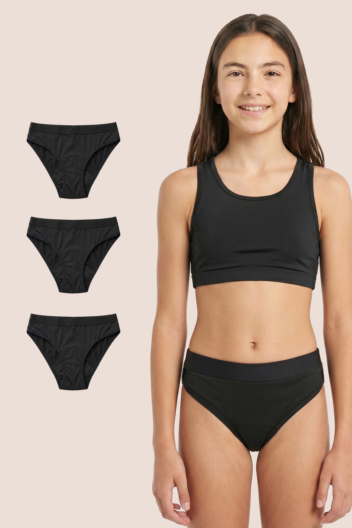 PERIOD PANTY TEEN SPORT PACK 3 GENERAL