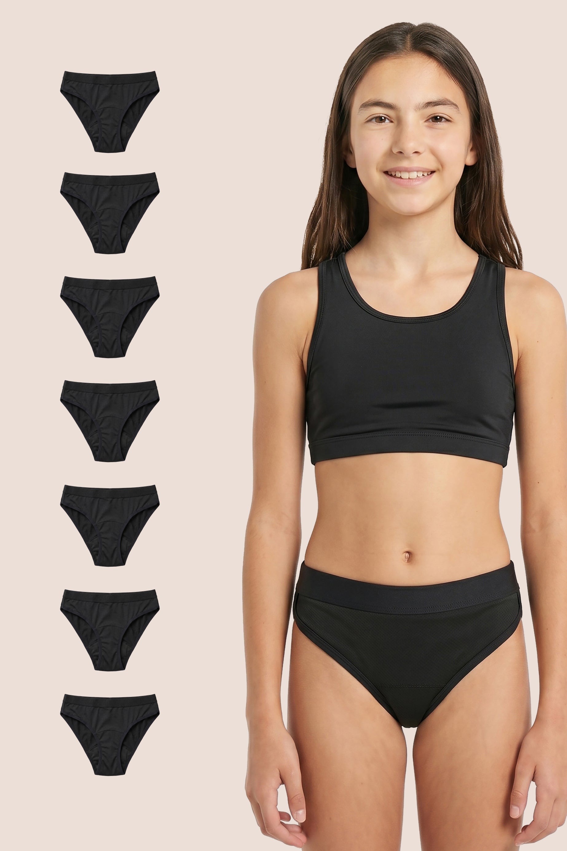 PERIOD PANTY TEEN SPORT PACK 7 GENERAL