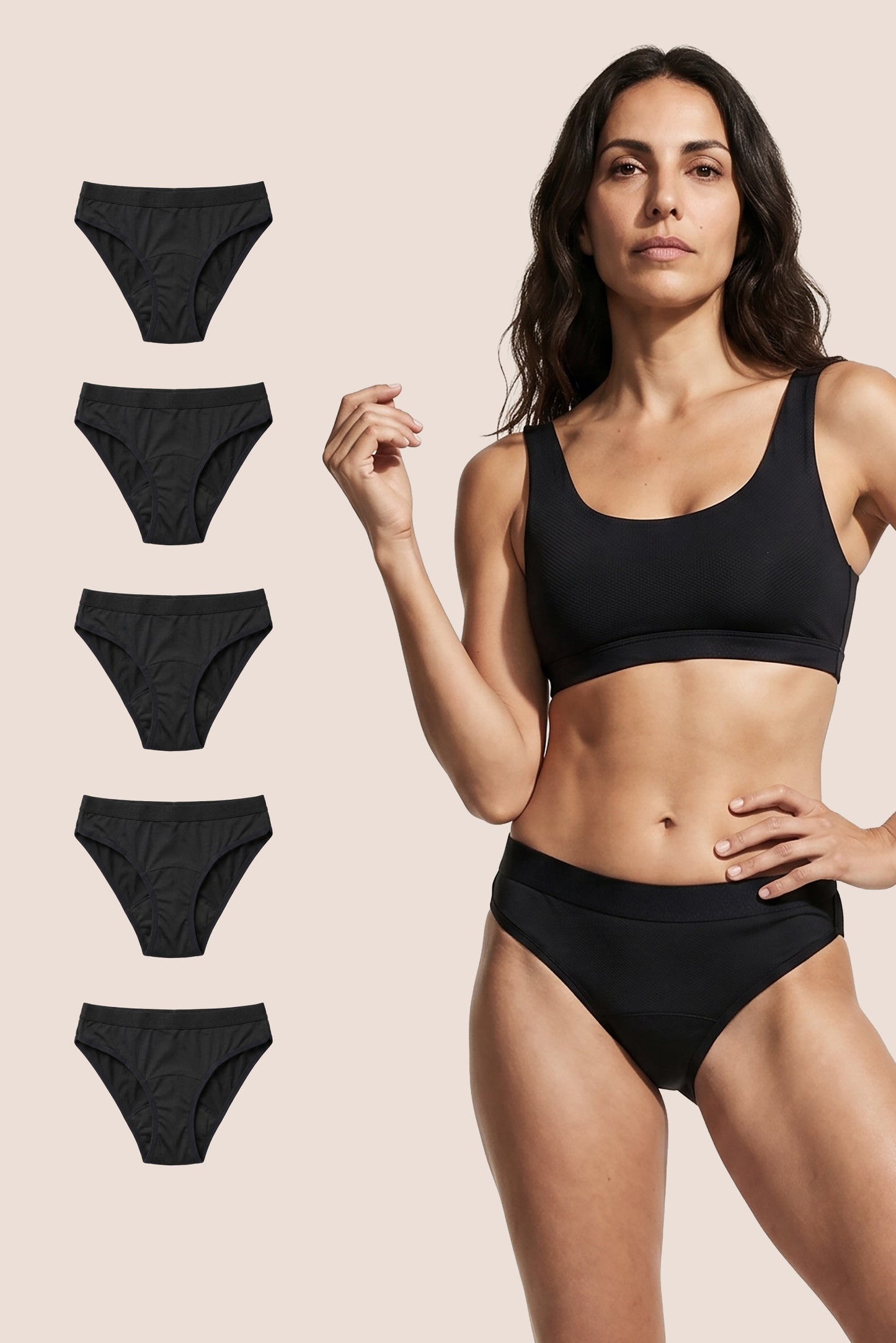 PERIOD PANTY WOMEN SPORT PACK 5 GENERAL