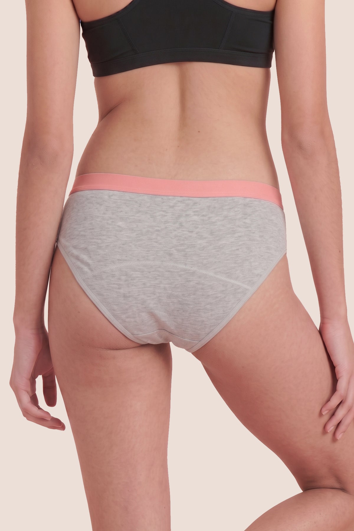 PERIOD UNDERWEAR TEEN GRAY BACK GENERAL