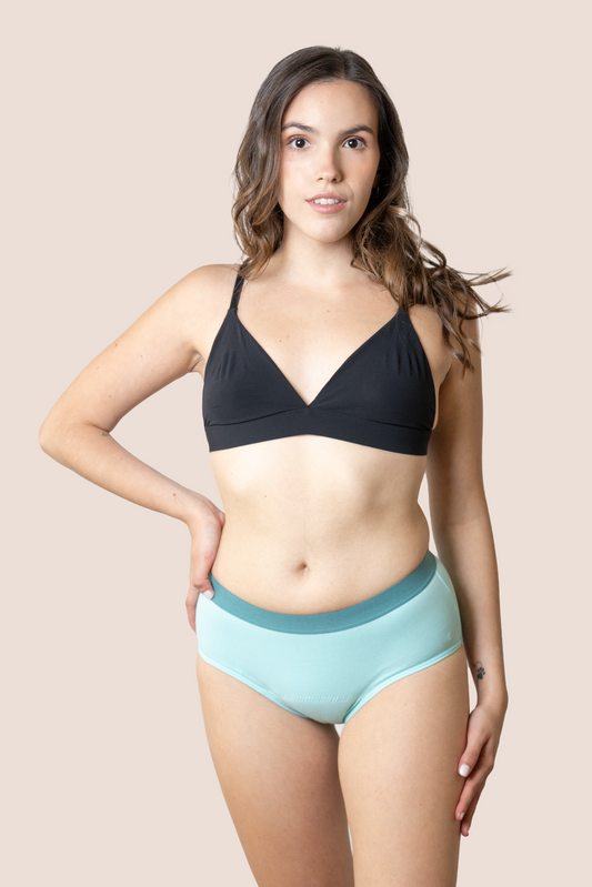 PERIOD UNDERWEAR TEEN TURQUOISE FRONT GENERAL